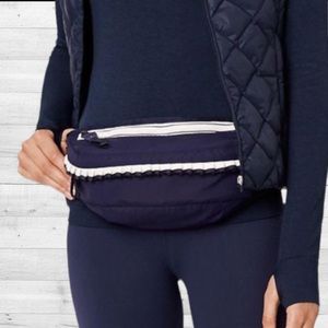 Tory Burch Navy and White Belt Bag